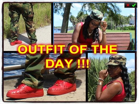 **OUTFIT OF THE DAY !!!!! **.. CAMOFLAUGE.. Video
