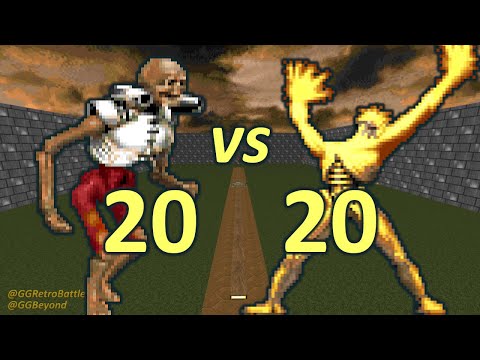 20 Revenants vs 20 Arch-viles - Monster Infighting - Doom II Retro Battles