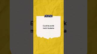 Thumbnail - Excel'de pratik metin hizalama #excel