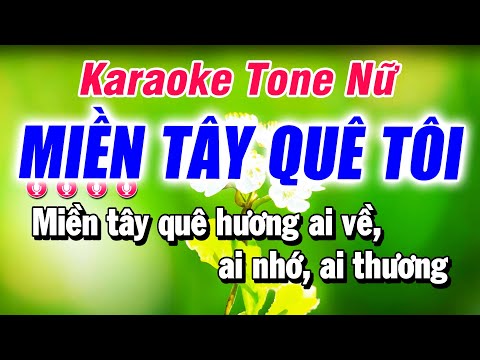 Karaoke Miền Tây Quê Tôi Nhạc Sống Tone Nữ Beat Chuẩn | Organ Gia Uyên