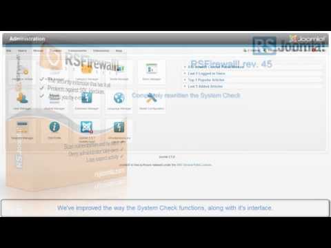 RSFirewall! Rev. 45 - Joomla! 3.x compatibility, new features and improvements 