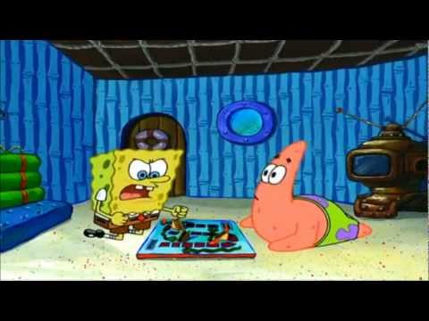 Spongebob und Patrick spielen Aale und Rolltreppen