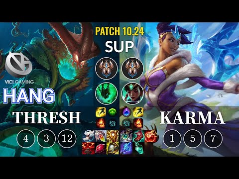 VG Hang Thresh vs Karma Sup - KR Patch 10.24