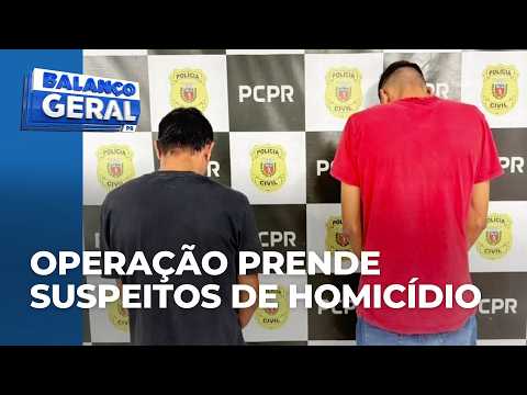 Suspeitos de homicídio são presos em operação da polícia em Cianorte, no PR