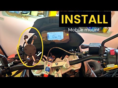 Installing Mobile Mount on BMW g310Gs | DIY 5 Minute