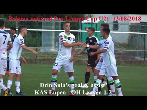 Drin Sula's goal & assist on belgian pro league cup U21
