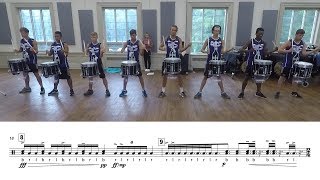 YouTube Video - 2019 Carolina Crown Snares - LEARN THE MUSIC to "Dark Clouds"