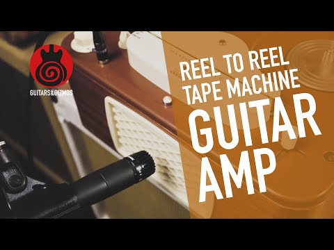 1950's Tandberg TB2 reel to reel tape machine as guitar tube amp. Great tone for studio recordings.