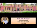 PVKN Government College A Botany Unani Medicine System