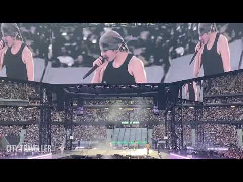 BTS - Body to Body, ARIRANG live Madrid D1, Jin, RM, Suga hype up crowd