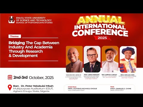 ESUT Annual International Conference at Agbani Campus Agbani Enugu State