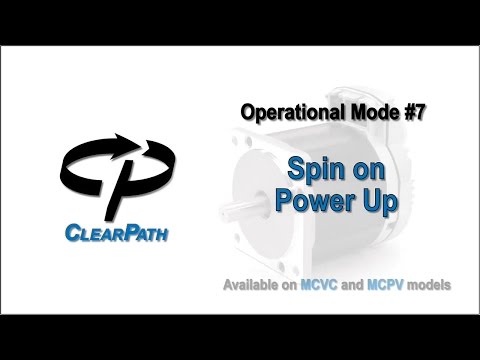 ClearPath Integrated Servo Motor: Spin on Power Up Mode