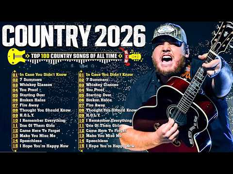 Top Country Songs 2026 - Morgan Wallen, Chris Stapleton, Jason Aldean, Shaboozey, Luke Combs