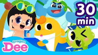 Summer Songs Compilation 🏊‍ Who wants to go to the beach? | 30min | Dragon Dee Songs for Children