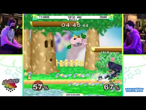 No Jawns 2: Top 32 - WQF - 2saint (Puff) Vs. 7 | Error (Marth) - SSBM Tournament