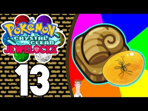 Pokemon Crystal Clear Jewelocke - Episode 13 - Fossils! Dun Dun Dun!