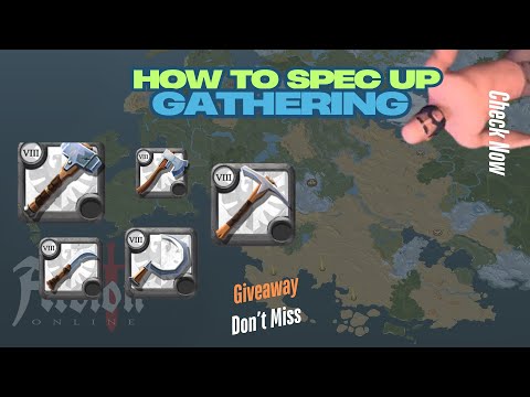 Albion Online - How to Level Up Gathering Easy | Beginner Guide & Giveaway