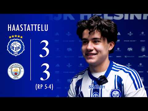 "Kyllä mä tästä teen!" | HJK vs Man City 3-3 (RP. 5-4) | Adam Zaitra haastattelussa