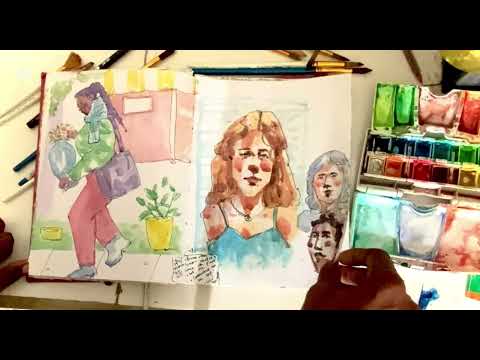 Chill Sketchbook tour✨lots of play and exploring ✨