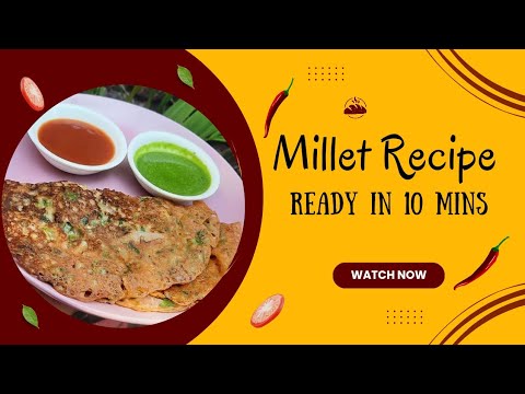 Jowar Flour Garlic Paratha With Liquid Dough - No Rolling - No Kneading Paratha - No Maida/No Weat