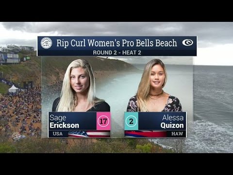 2016 Rip Curl Women’s Pro Bells Beach: Round 2, Heat 2 Video