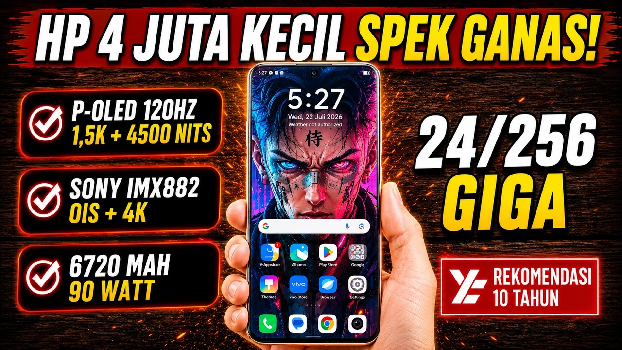 5 Rekomendasi HP 4 JUTAAN TERBAIK [4 - 4,5 JUTA] Juli 2026
