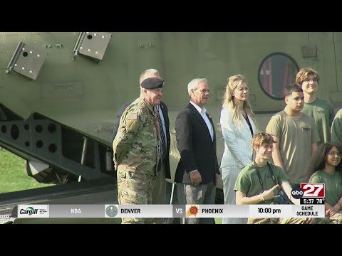 Lebanon High School ROTC military demonstration