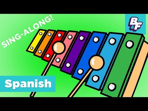 Learn Colors In Spanish Sing-Along Song | BASHO & FRIENDS 4k Learning Songs | Los colores