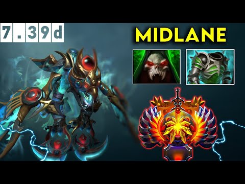 Visage Immortal Midlane - Dota 2 patch 7.39d Pro pub Gameplay