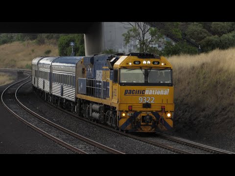 9322 On 1AM8 ‘The Overland’ Seen At Bellpost Hill (22/1/23)