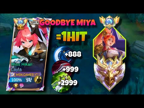 GOODBYE MIYA SORRY🤭DAMAGE LATE GAME✅ | COOL GAMEPLAY LAYLA VS MIYA