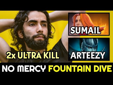 when SUMAIL & ARTEEZY same team — No Mercy Fountain Dive