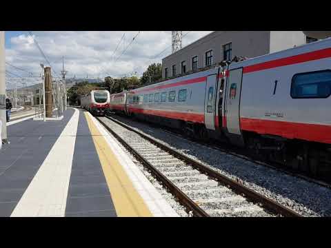 Treno Locomotore E402 144+E402 105 Lis 39119 Villa San Giovanni-Reggio di Calabria Centrale