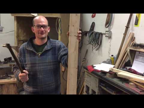 Why we use 4140 steel for all our Tomahawks, axes, Fokos, and chopping up a 2x4 and then shaving