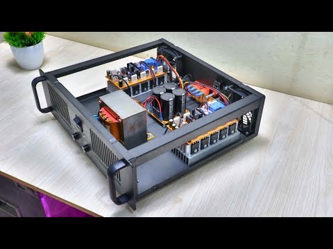 Build a High Power Amplifier Using 20 Transistors - MICRO BOOSTRAP with M-270 BOX