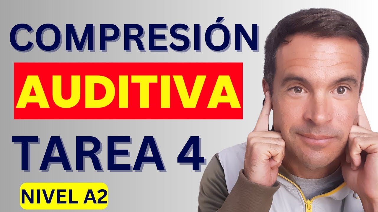 📀TAREA 4 de ComprEnsióN AuDitiva DELE 📀 (Nivel A2 - Ejercicio Completo)