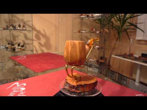 Pipa in olivastro bent fatta a mano - www.paronellipipe.it