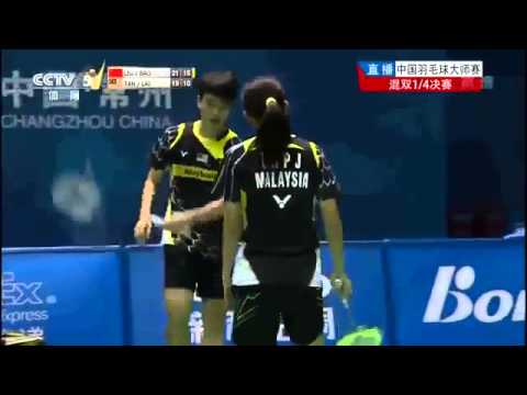 2015 Bonny China Master QF [XD] LIU Cheng-BAO Yixin vs Aik Quan TAN-Pei Jing LAI (CCTV5) (F.G1 7-6)