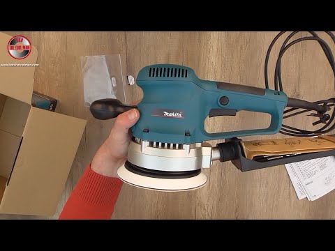 Makita Ekscentrinis šlifuoklis BO6030 150 mm video