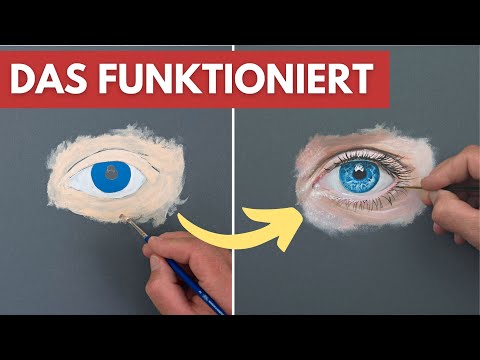 Geniale Technik für Acrylfarben - Realistisch wirkende Bilder malen
