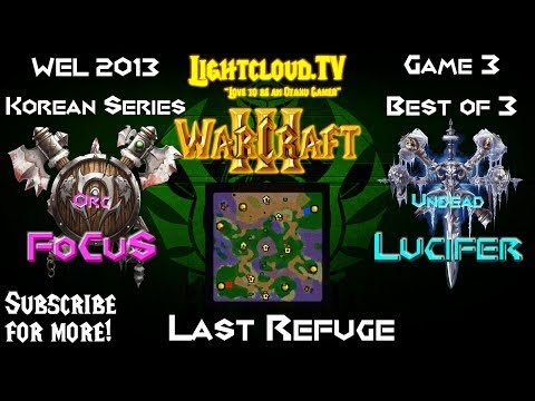 Focus (OK) VS Lucifer (UD) - WC3 G3 - Korean WEL 2013