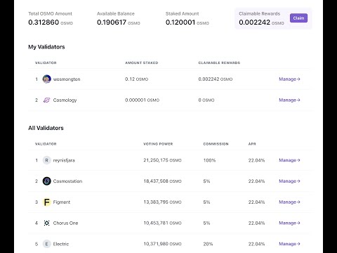 How to build a staking dashboard for Cosmos SDK chains