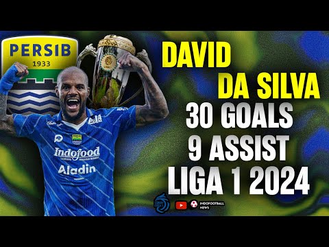 TOP SKOR! DAVID DA SILVA! Full Highlight Goal dan Assists Liga 1 2024 Persib Bandung