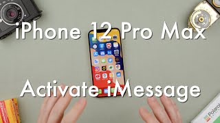How to Activate iMessage on the iPhone 12 Pro Max || Apple iPhone 12 Pro Max