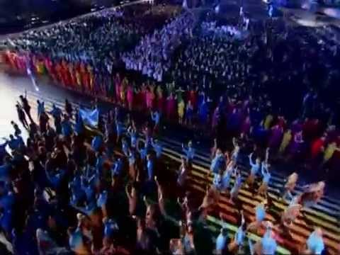 Scotland's athletes entrance Commonwealth Games - music by The Shamen - Move Any Mountain