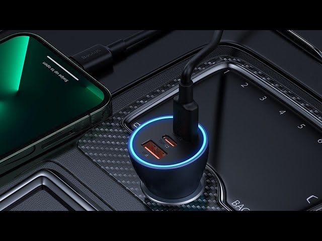 Vídeo relacionado con Baseus Car Charger Golden Contactor Pro Fast Charger C+C 40W Gray (CGJP000013)