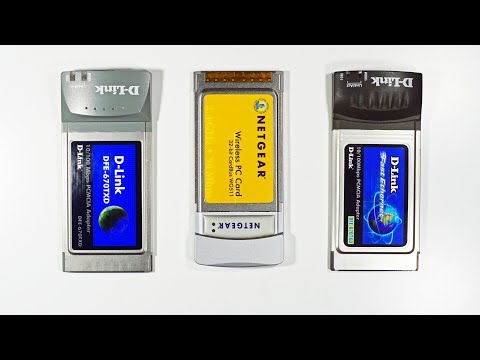 "Antique" Laptop PCMCIA Cards (4K)