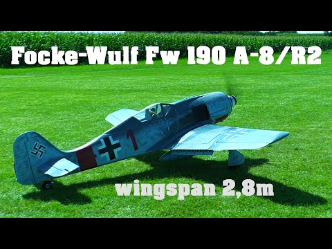 Focke-Wulf Fw 190 | 2,8m giant scale RC airplane | 4K | Holesov 2023