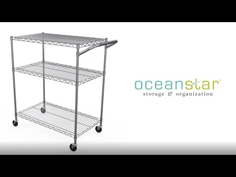 Oceanstar 3 Tier Heavy Duty All-Purpose Utility Cart - AUC1460