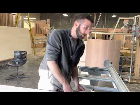 Order of operations for our Felder sliding table saw